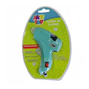 PISTOLA DE SILICONA CON INTERRUPTOR ON/OFF Y SOPORTE DE SEGURIDAD - ARTE TOP