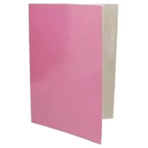 CARPETA OFICIO PLASTIFICADA ROSADA CON PRENSA